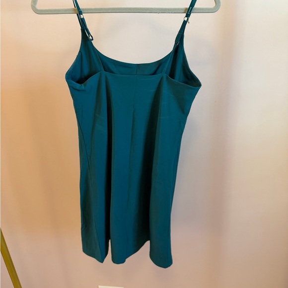 Abercrombie & Fitch Teal Slip Dress short tall LOOK! - Picture 2 of 3